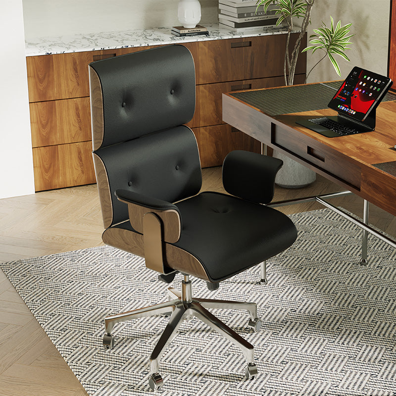 Miya Japandi Swivel Rocking Adjustable Height Office Chair