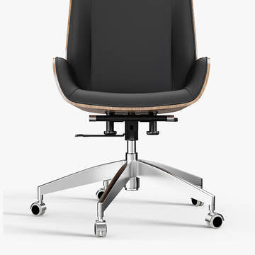 Miya Japandi PU Leather Counter Height Swivel Office Chair