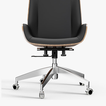 Miya Japandi PU Leather Counter Height Swivel Office Chair