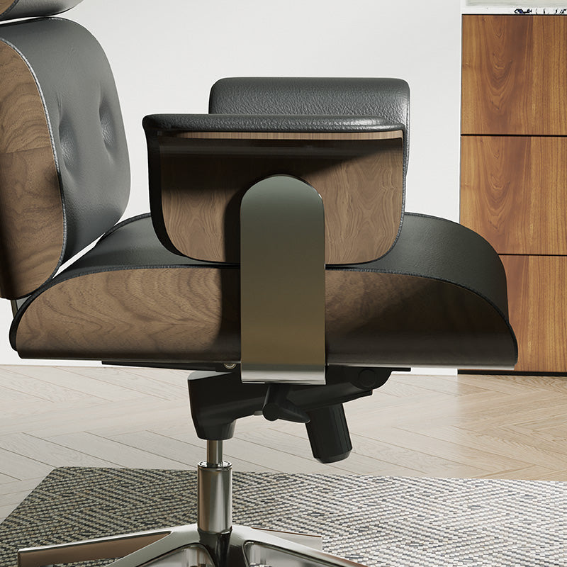Japandi Swivel Rocking Adjustable Height Office Chair | Aliving Home