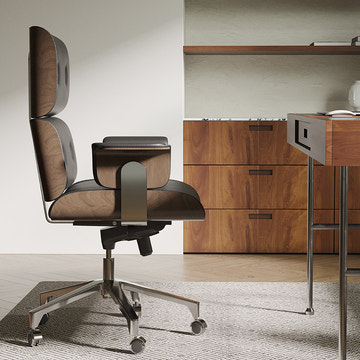 Miya Japandi Swivel Rocking Adjustable Height Office Chair