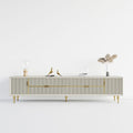 Sophie Common Luxury Off White TV Stand with Drawers for Bedroom