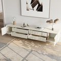 Sophie Common Luxury Off White TV Stand with Drawers for Bedroom