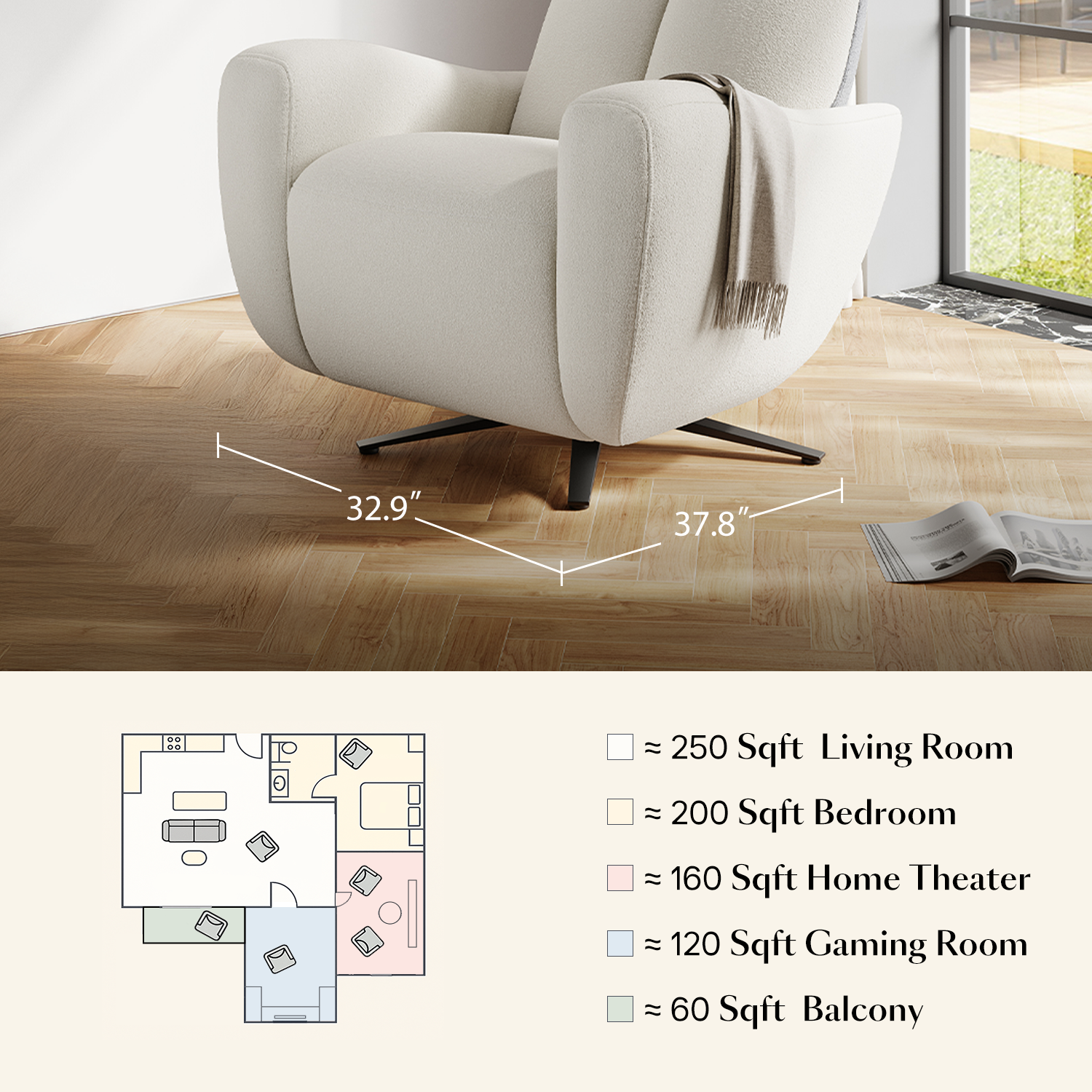 SwanSing Single-Seater Power Zero Gravity Chair Recliner Pro Edition