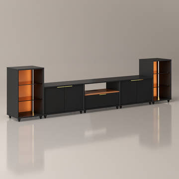 V,{Black?with LED Lights?124