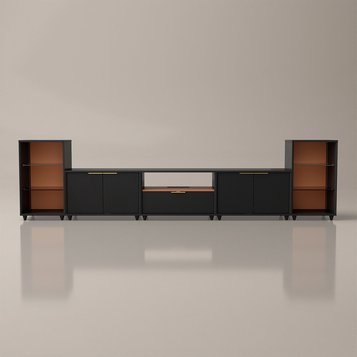 V,{Black?with LED Lights?124"}