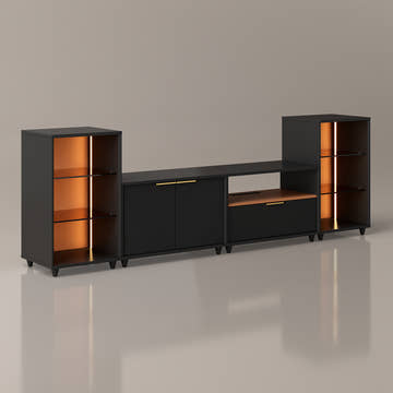 V,{Black?with LED Lights?94.6