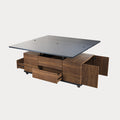 George Modern Lift Top Coffee Table with Storage Drawers