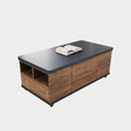 George Modern Lift Top Coffee Table with Storage Drawers