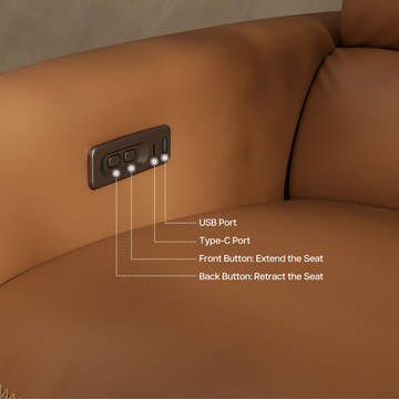 V, Top-Grain Leather