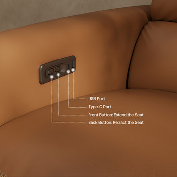 V, Top-Grain Leather