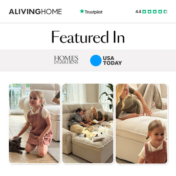 CloudCubo 4-Seat Modular Power Reclining Sectional Sofa with 2 Ottomans