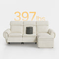 CloudCubo Loveseat Modular Sectional Sofa with Power Recliner