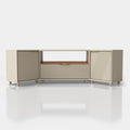 V,{Beige?Corner Design?59.1"}