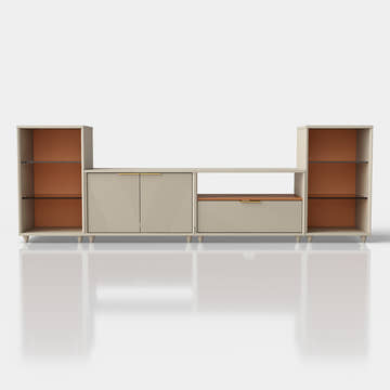 V,{Beige?with LED Lights?94.6