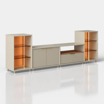 V,{Beige?with LED Lights?94.6