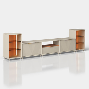 V,{Beige?with LED Lights?124