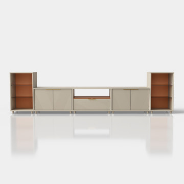 V,{Beige?with LED Lights?124