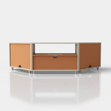 V,{Beige?Corner Design?59.1