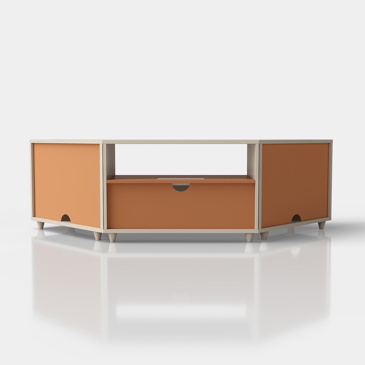 V,{Beige?Corner Design?59.1"}