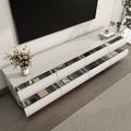 Kelly Nordic 79.2" TV Stand with 8 Drawers