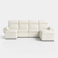 CloudCubo 7-Piece U-Shape Zero Wall Hugger Sectional Sectional