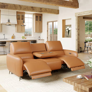 V,{Top-Grain Leather?3-Seat}