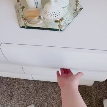 Kelly Nordic Small Space Dresser with Rounded-Front Drawers for Bedroom