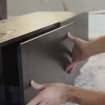 George Modern Black Extendable TV Stand with Drawers