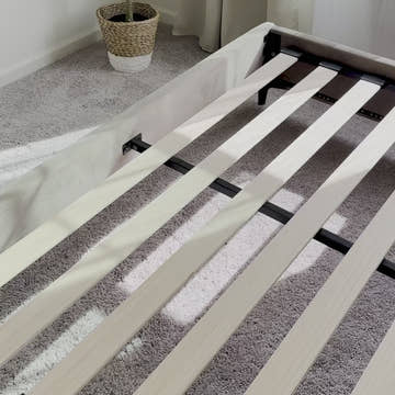 Kelly Nordic Grey Velvet Upholstered Queen Platform Bed Frame with Cloud Headboard