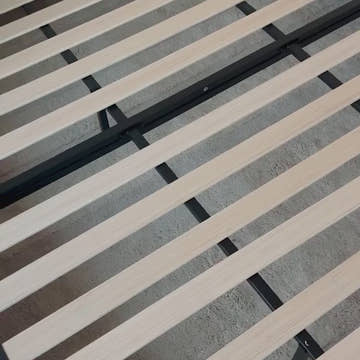 George Modern PU Leather Upholstered White Platform King Bed Frame Set with 2 Nightstands