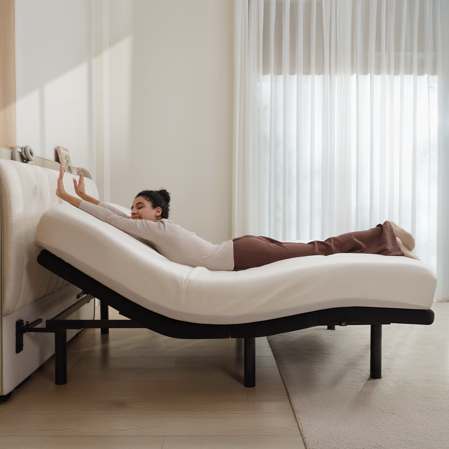 V,Bed & Headboard Set