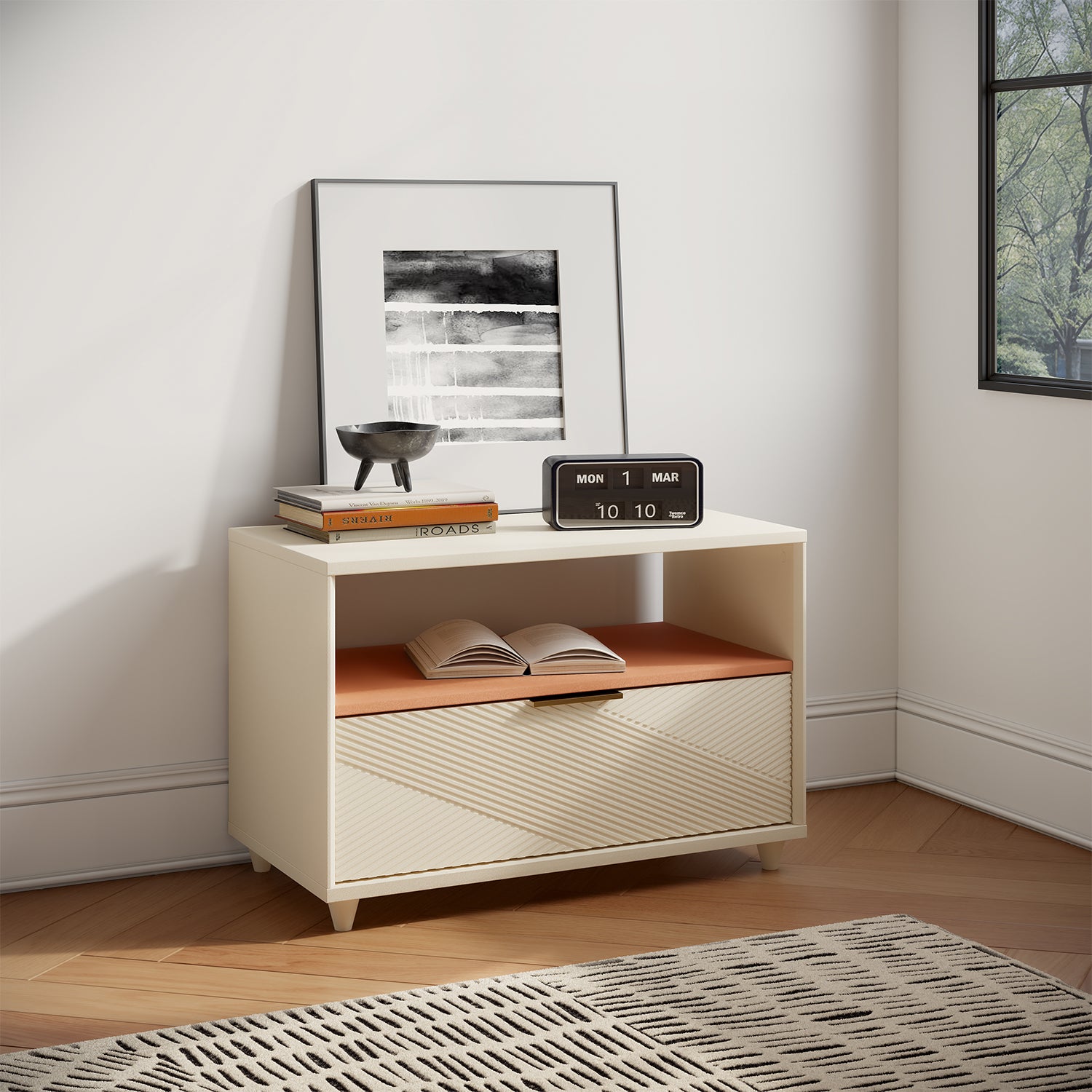 Solmere Single Drawer Media Unit