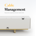 Cassandra Common Luxury Off-White TV Stand with Storage